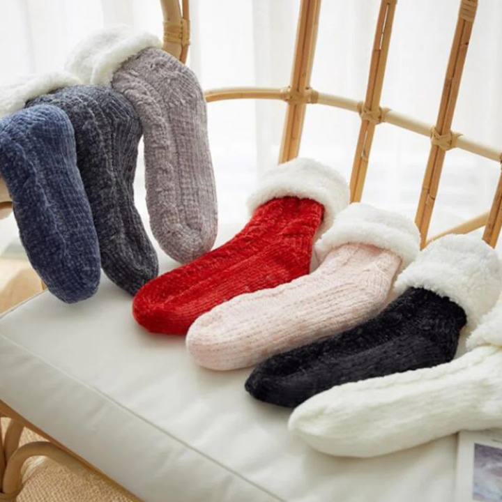 Gepolsterte Socke aus Seide