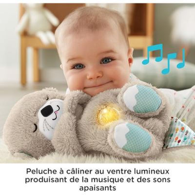 PELUCHE LOUTRE CÂLIN BONNE NUIT