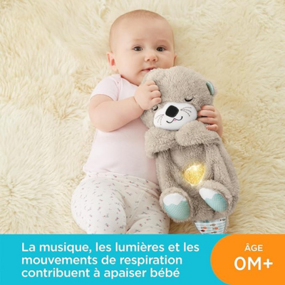PELUCHE LOUTRE CÂLIN BONNE NUIT